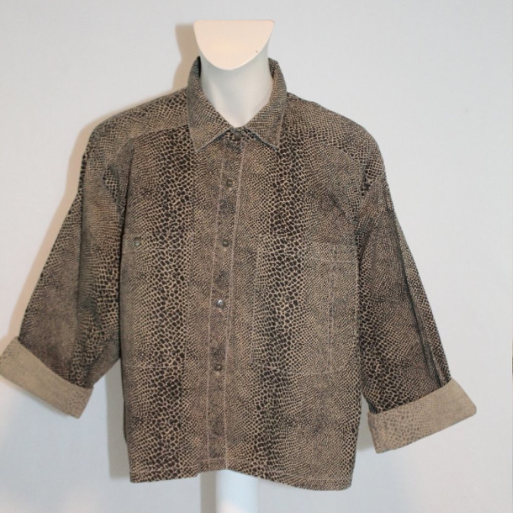 Fashion Report Leopard Print Top Size L